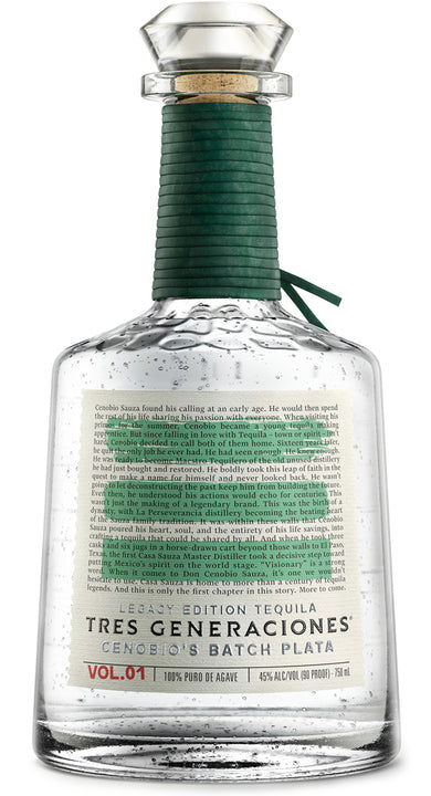 Tres Generaciones Legacy Eddition Cenobio's Batch Plata -750 ml