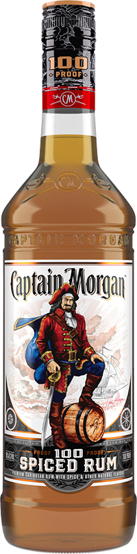 Captain Morgan 100 Proof Spiced Rum -750 ml