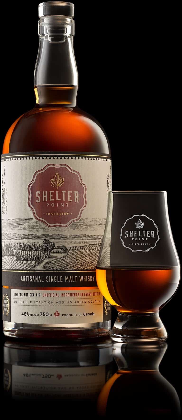Shelter Point Artisanal Single Malt Candaian Whiskey-750 ml