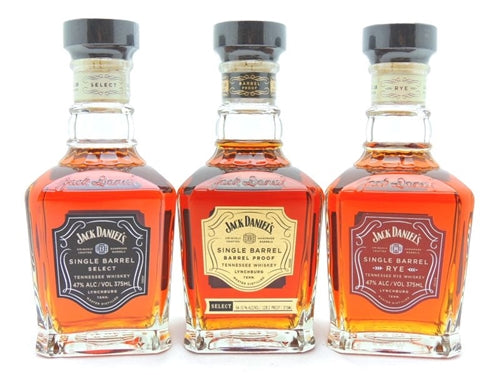 Jack Daniel's Single Barrel Collection 3 Pack Bottle -375 ml