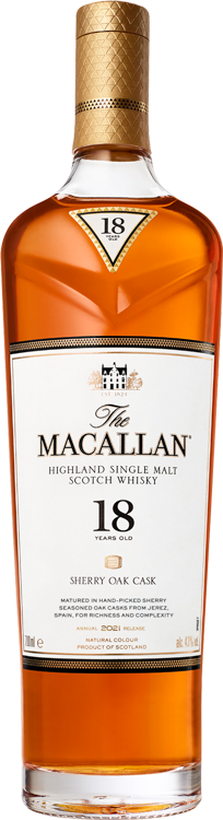 The Macallan 18 Year Old Sherry Cask Scotch Whisky -750 ml
