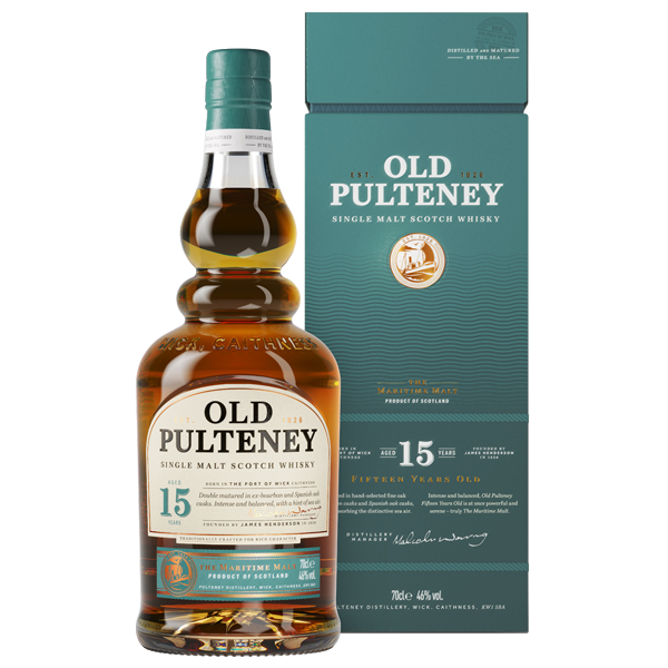 Old Pulteney Single Malt 15 Years Aged Scotch Whisky -750 ml
