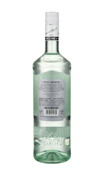 Bacardi Superior White Rum -1.75 L