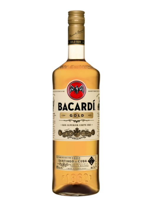 Bacardi Gold Rum 80 Proof -750 ml