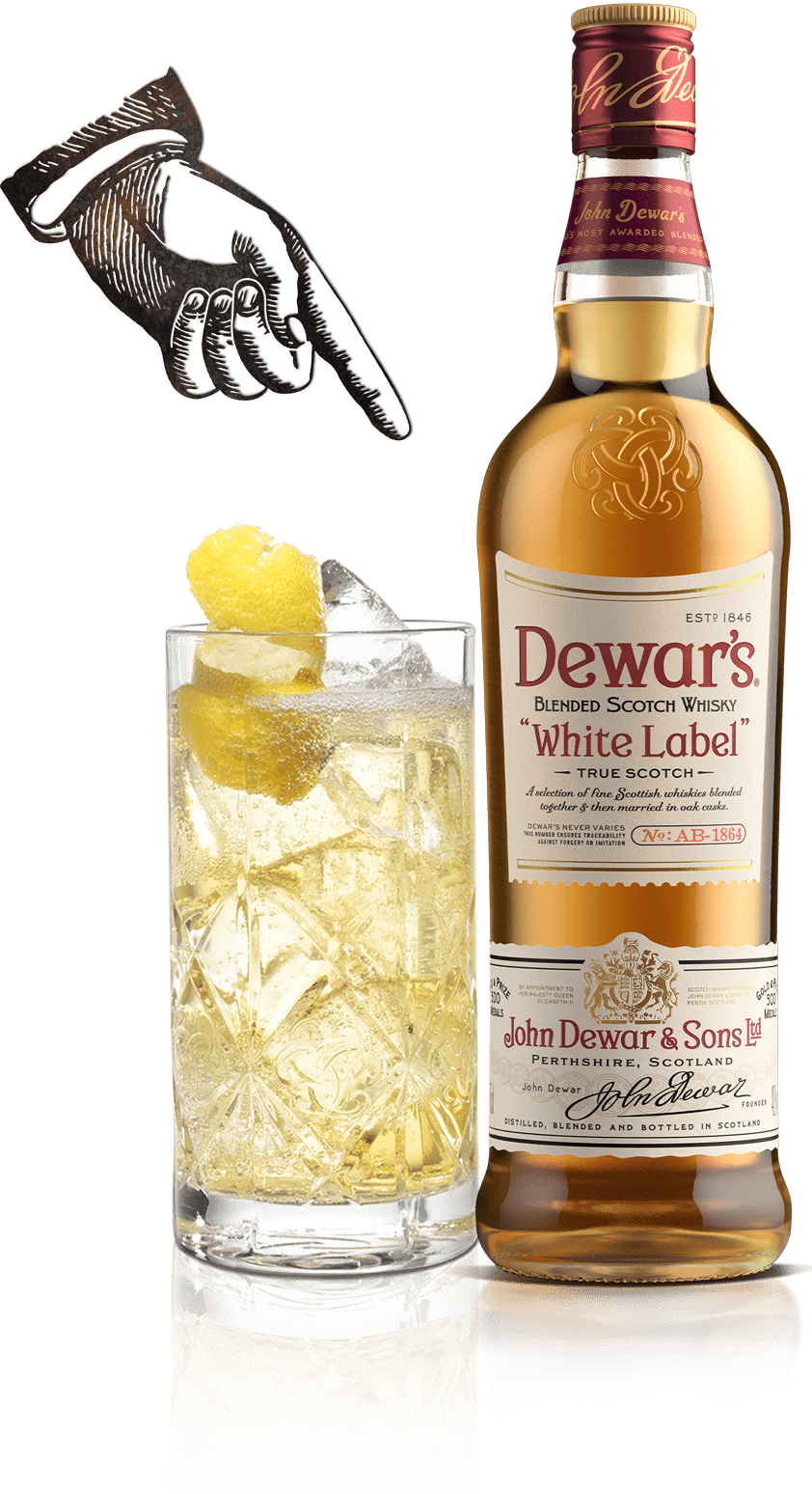 Dewar's White Label Blended  Scotch Whisky- 375 ml