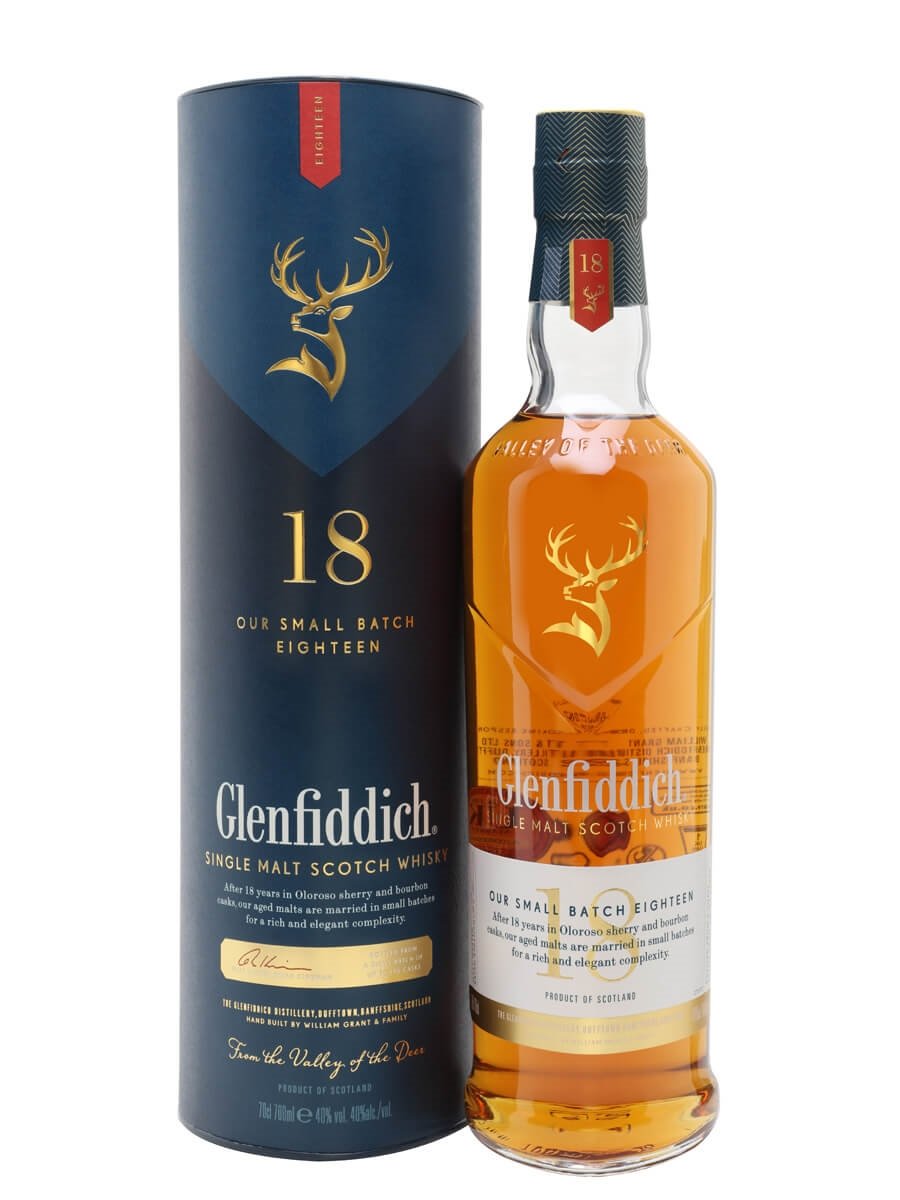 Glenfiddich 18 Year Single Malt Scotch Whisky -750 ml