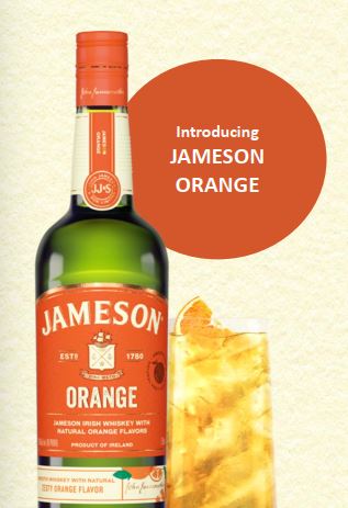 Jameson Orange Flavor Irish Wiskey -750ml