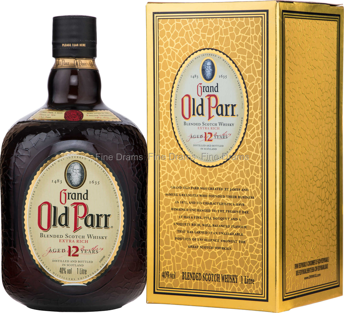 Grand Old Parr 12 year old Blended Scotch -750 ml