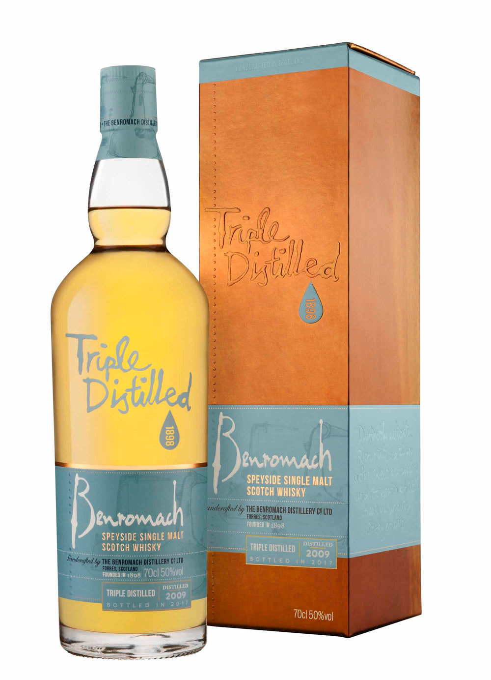 Benromach Triple Distilled Single Malt Scotch Whisky -750 ml