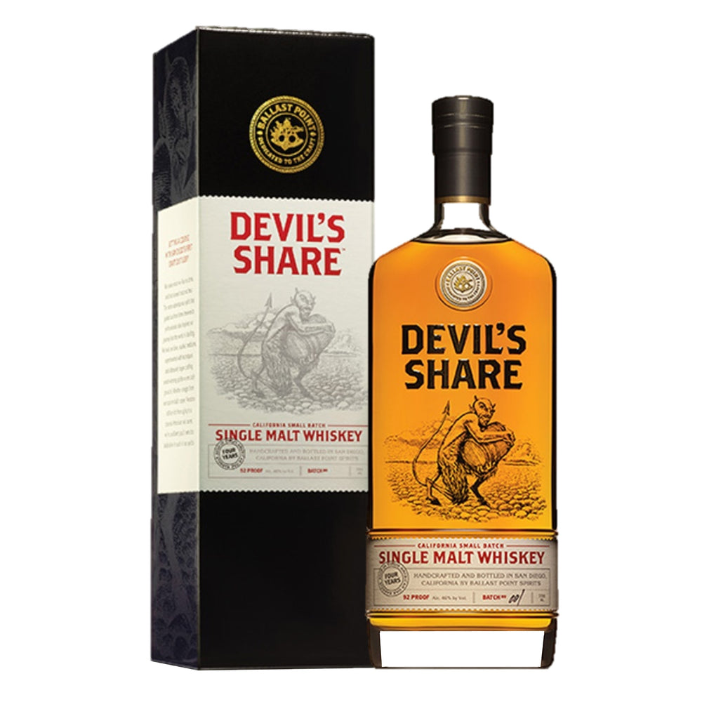 Cutwater Devil's Share Single Malt  American Whiskey -750 ml